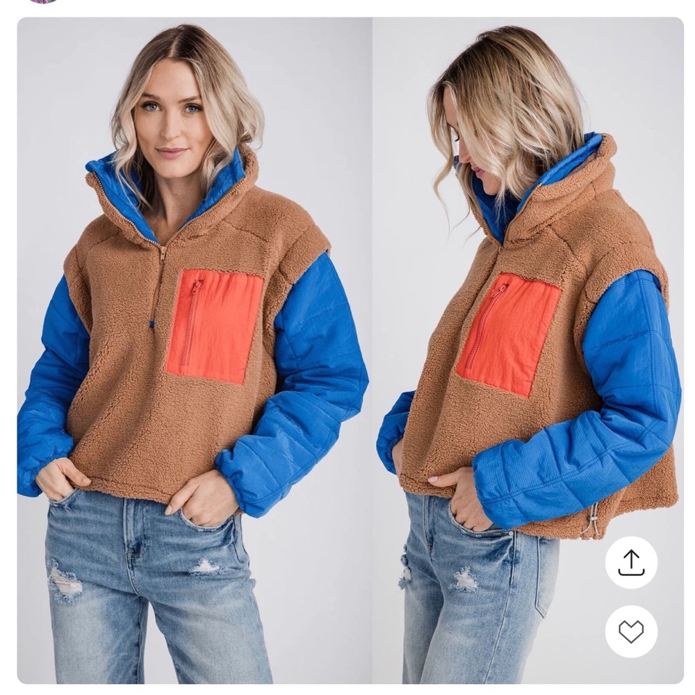 NWOT Free People Movement Fleece Pullover